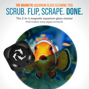 Flipper Pico 2-in-1 Magnetic Aquarium Cleaner – Black available at Pristine Pet Supply - image 2