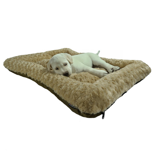 American Dog Rectangle Bolstered Furvana Cloud Dog Bed