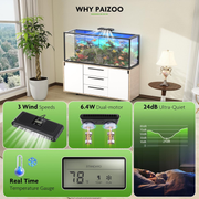 Aquarium Chiller Fan Auto Temp Control LCD 3-Speed Tank Cooler