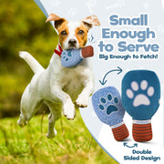 PUPROAR Pickleball Paddle Plush Squeaky Dog Toy with Crinkle