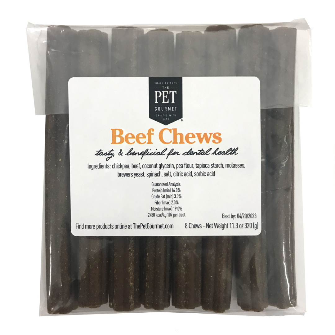 The Pet Gourmet Beef Gourmet Chew Sticks for Dogs, 8-Pack