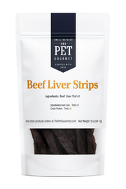 The Pet Gourmet Single-Ingredient Beef Liver Jerky Strips, 5 oz