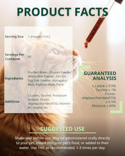 Cat Constipation Relief Drops Natural Digestive Stool Softener 60ml