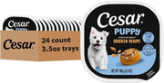 Cesar Puppy Classic Wet Dog Food Chicken & Beef or Variety Pack 3.5oz 24ct