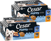 Cesar Puppy Classic Wet Dog Food Chicken & Beef or Variety Pack 3.5oz 24ct