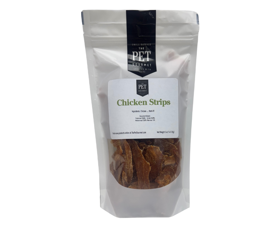 The Pet Gourmet Single-Ingredient Chicken Breast Strips, 5 oz