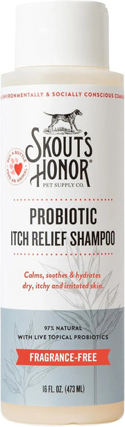 Dog Cat Probiotic Itch Relief Spray Natural Aloe Avocado Sensitive Skin
