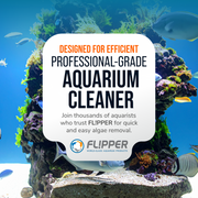 Flipper Edge 2 in 1 Floating Magnetic Aquarium Algae Cleaner (MAX) - Pristine Pet Supply