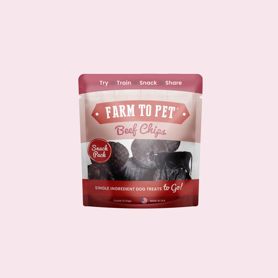 Beef Chips Snack Pack Bundles | Dog Treats for Training & Travel - Pristine Pet Supply