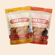 Turkey & Chicken Chip Dog Treat Duo | Single-Ingredient Poultry Treats for Dogs - Pristine Pet Supply