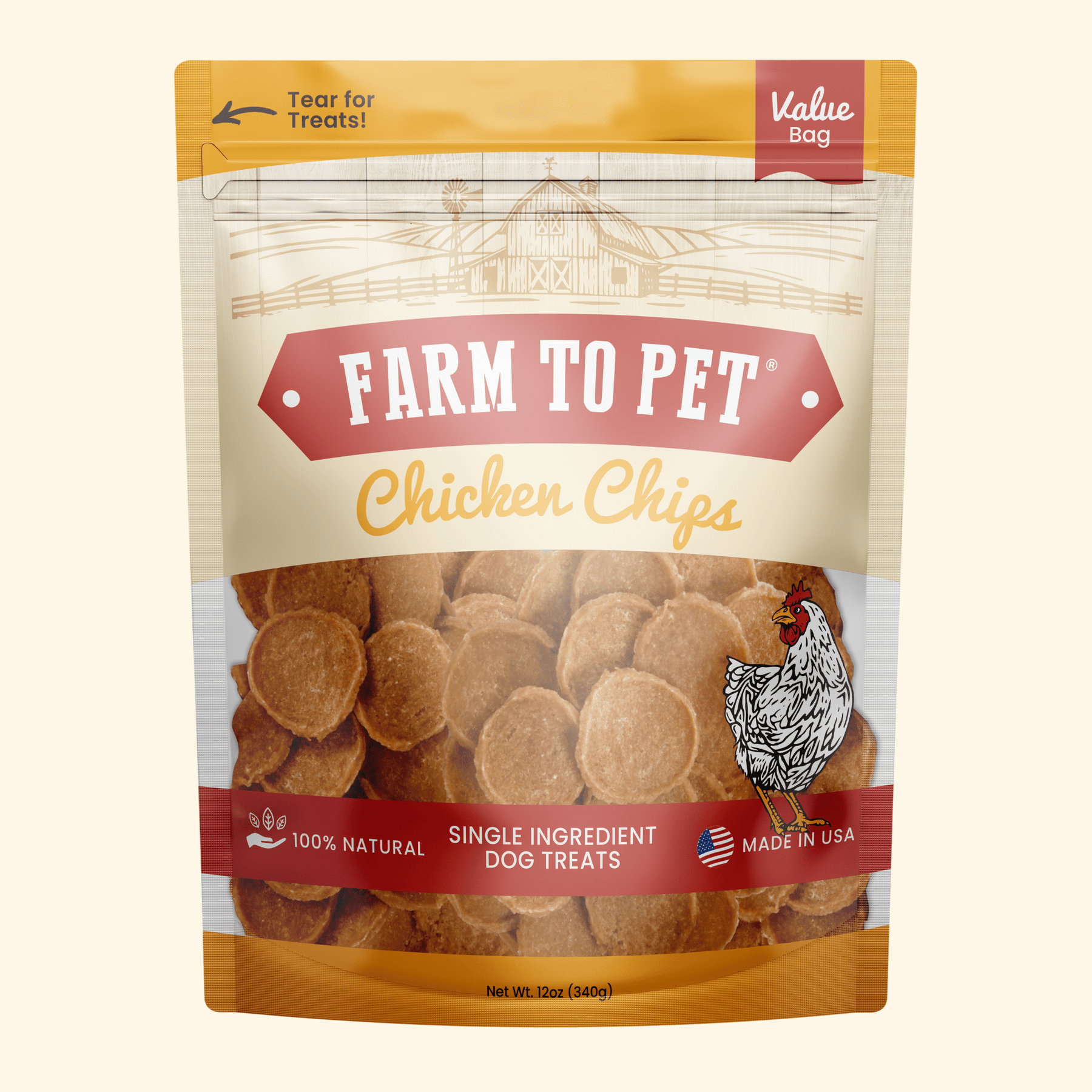 Chicken Chips for Dogs | All-Natural Single-Ingredient Dog Treats - Pristine Pet Supply