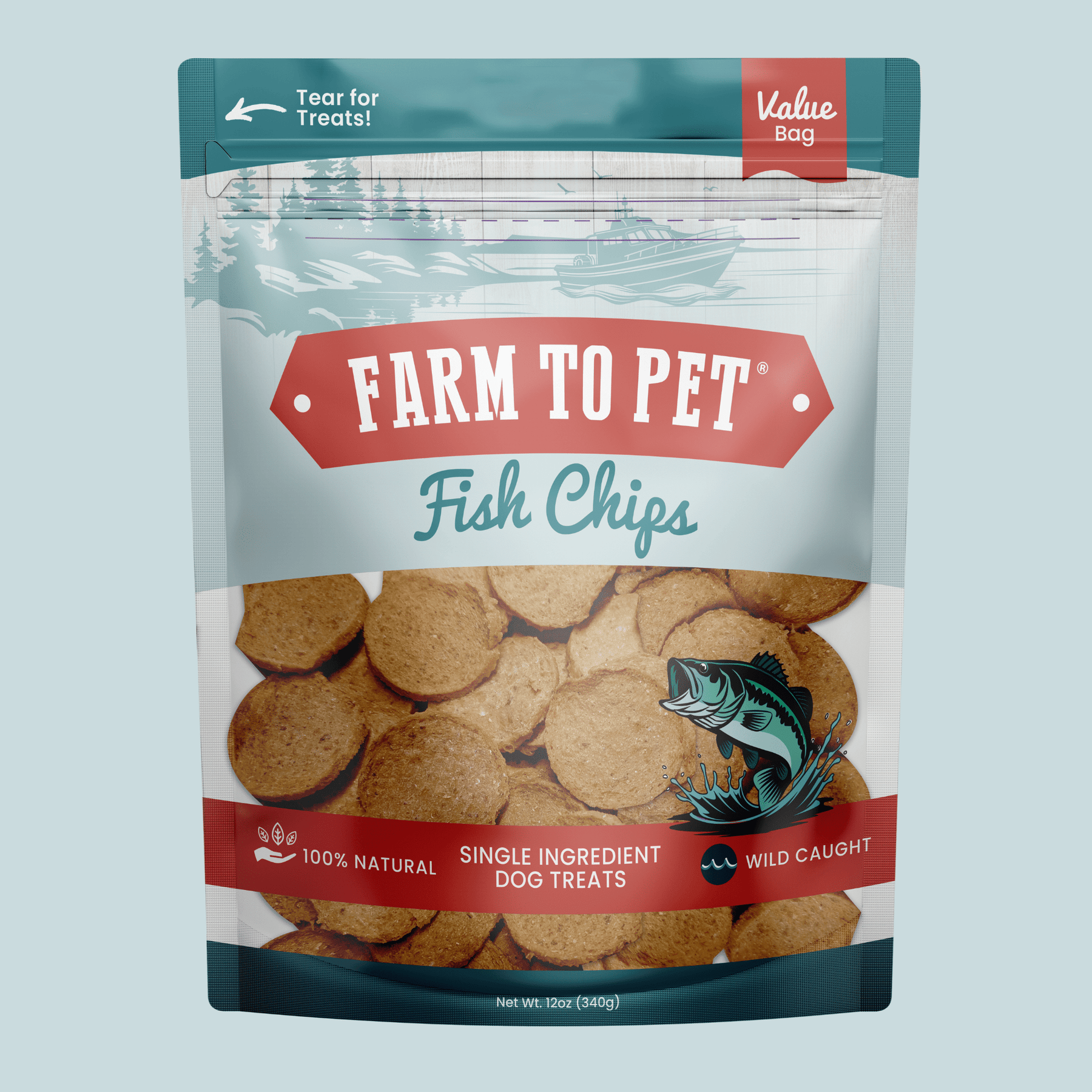 Fish Chips for Dogs | Wild-Caught Fish Dog Treats - Pristine Pet Supply