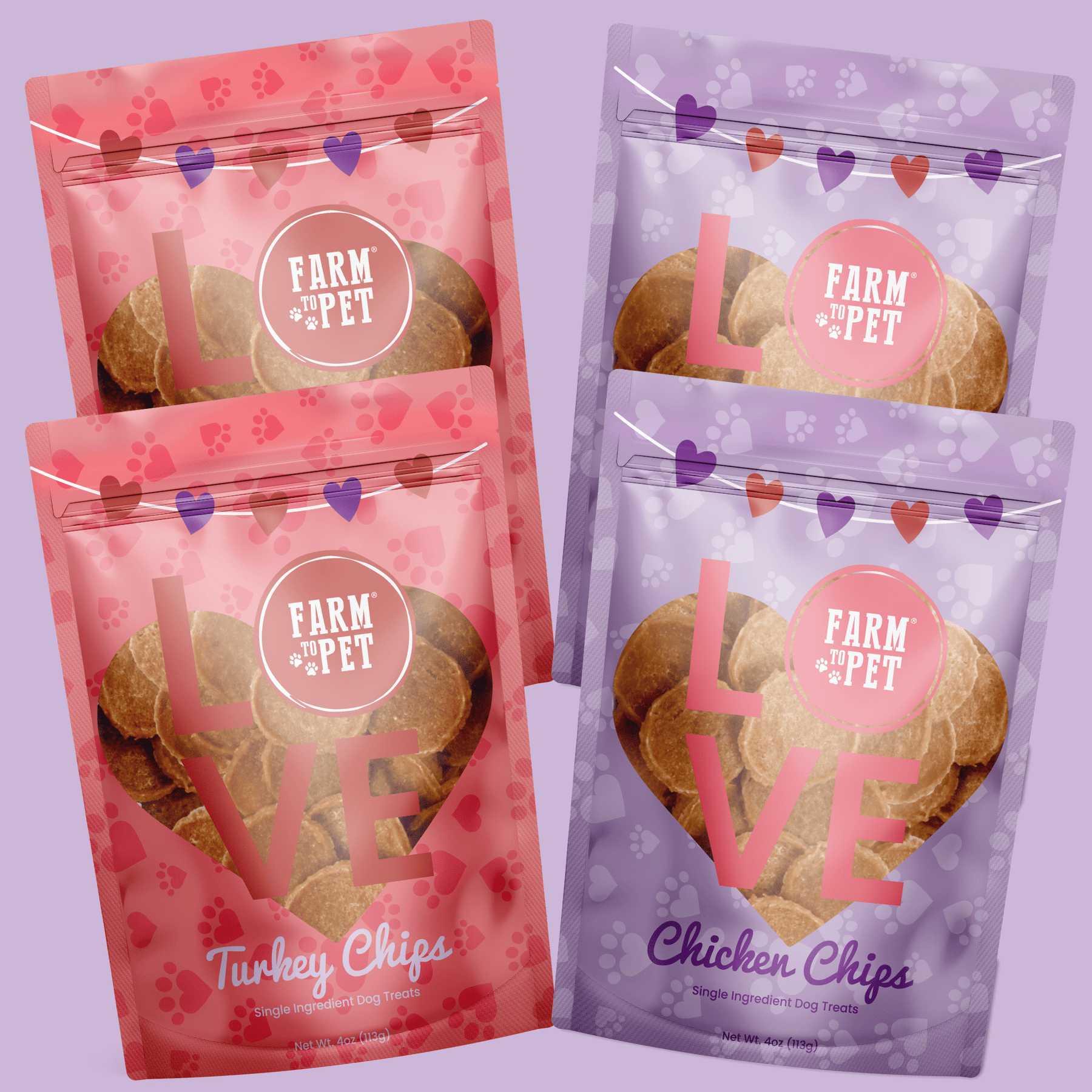 Puppy Love Dog Treat Duo | Poultry Chip Variety Pack - Pristine Pet Supply