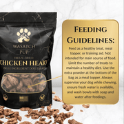 Freeze-Dried Chicken Heart Dog Treats