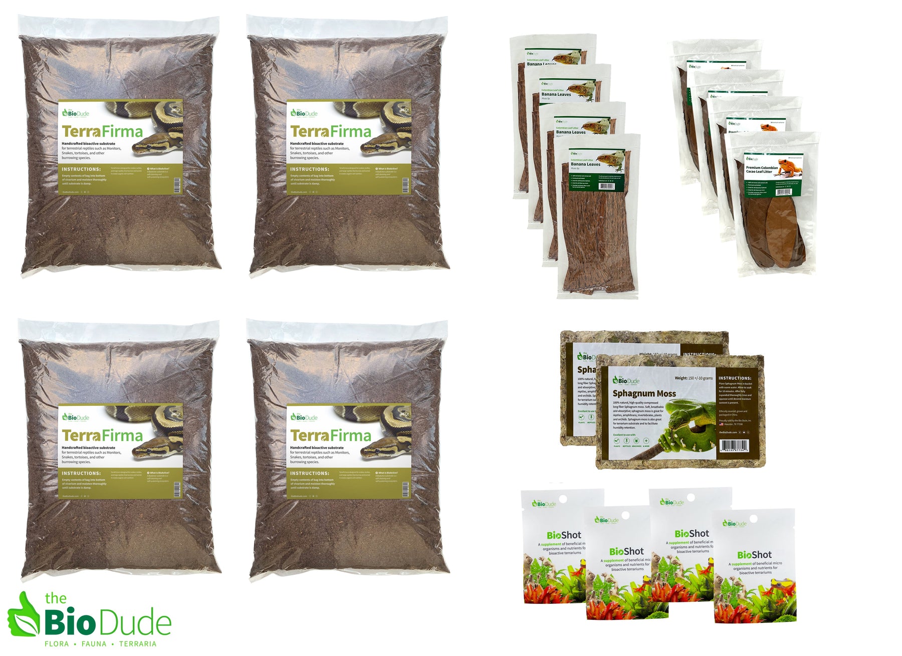The Bio Dude Terra Firma Bioactive Reptile Habitat Kit – 4 ft × 2 ft × 2 ft