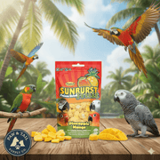 Higgins Sunburst Freeze-Dried Pineapple Mango 0.5 oz Bird Treat Natural Parrots