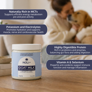 HOLI Powdered Goat Milk for Dogs & Cats | Single-Ingredient Topper & Milk Replacer - Pristine Pet Supply