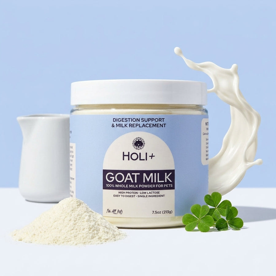 HOLI Powdered Goat Milk for Dogs & Cats | Single-Ingredient Topper & Milk Replacer - Pristine Pet Supply
