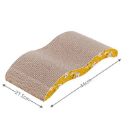 M-Shaped Cardboard Cat Scratcher with Catnip