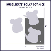 HuggleKats® Polka Dot Mice Bucket of Cat Toys, 16 Pack