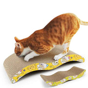 M-Shaped Cardboard Cat Scratcher with Catnip