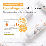 Hypoallergenic Cat Shampoo & Conditioner Set 10oz Itch Relief Moisturizing