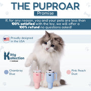 PUPROAR Kitty Cup Plush Catnip & Crinkle Cat Toy – 2 Colors