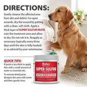 Jeffers Super-Sulfur Skin & Wound Healing Paste for Pets, Horses, & Livestock