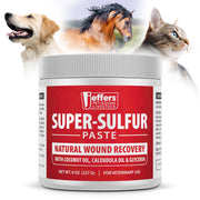 Jeffers Super-Sulfur Skin & Wound Healing Paste for Pets, Horses, & Livestock
