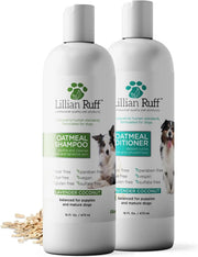Hypoallergenic Oatmeal Dog Shampoo & Conditioner Set – Lillian Ruff HypoCare+