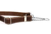 Euro-Dog Martingale Leather Dog Collar
