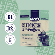Moe's Healthy Pets Chicken & Waffles Soft-Baked Dog Treats