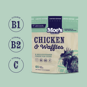 Moe's Healthy Pets Chicken & Waffles Soft-Baked Dog Treats