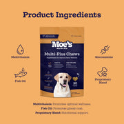 Moe's Healthy Pets Multi-Plus Multivitamin Soft Chews for Dogs