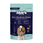Moe's Healthy Pets Prebiotic + Probiotic Soft Chews for Dogs