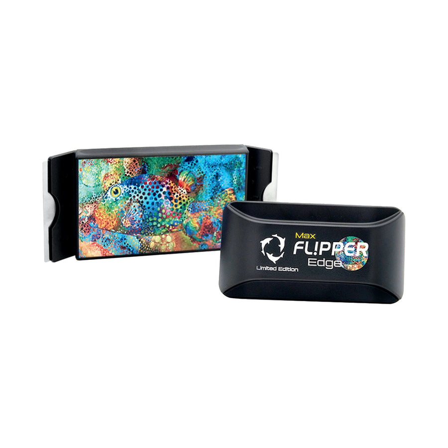 Flipper Edge Limited Edition Puffer 2 in 1 Floating Magnetic Aquarium Algae Cleaner (MAX) - Pristine Pet Supply