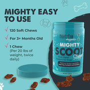 Mighty Scoot Dog Anal Gland & Digestive Support Fiber Chews 120 Ct