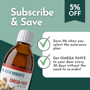 Dr. Ruth Roberts Omega Pawz Liquid Omega-3 Fish Oil for Dogs & Cats
