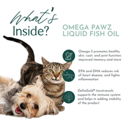 Dr. Ruth Roberts Omega Pawz Liquid Omega-3 Fish Oil for Dogs & Cats