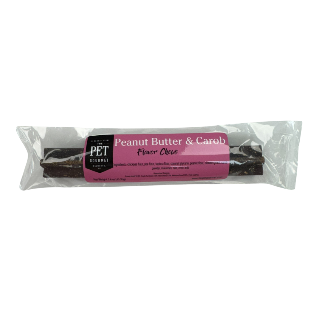 The Pet Gourmet Peanut Butter Carob Gourmet Chew Stick for Dogs, Single