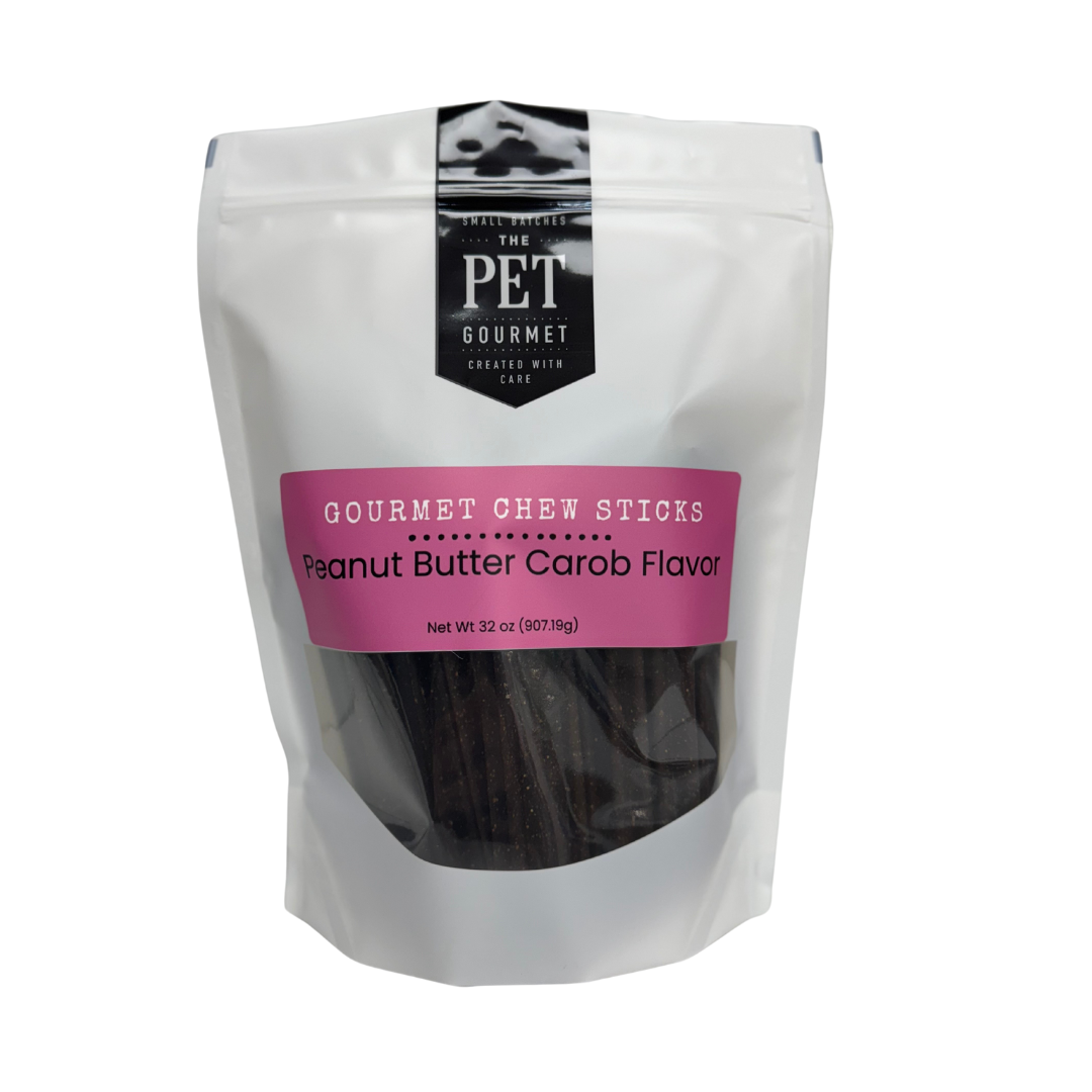 The Pet Gourmet Peanut Butter Carob Gourmet Chew Sticks for Dogs, 2 lb
