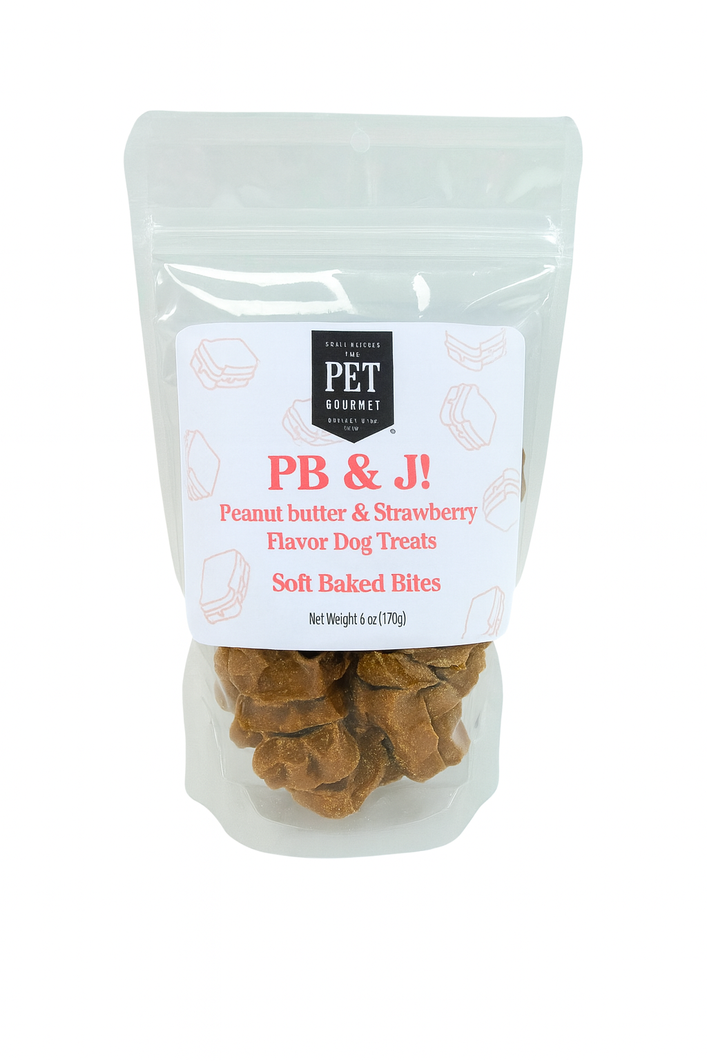 The Pet Gourmet PB & J Soft-Baked Dog Treats, 6 oz