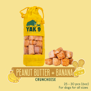 Yak9 Chews Peanut Butter Banana Chews for Dogs