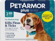 PetArmor Plus Flea Tick Treatment Dogs Waterproof Fast Acting 5-132lbs