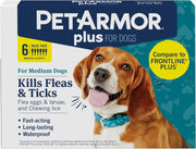 PetArmor Plus Flea Tick Treatment Dogs Waterproof Fast Acting 5-132lbs