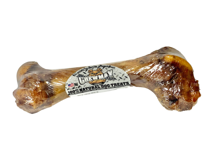 ChewMax 5–6 Inch Peanut Butter Rawhide Knotted Bone