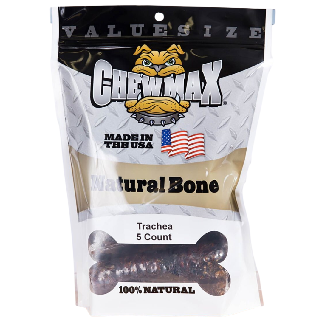 ChewMax 5-Count 5–6 Inch Beef Trachea Dog Chews