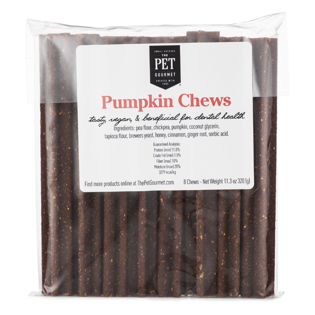 The Pet Gourmet Pumpkin & Honey Gourmet Chew Sticks for Dogs, 8-Pack