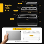 Reptile PC Terrarium Starter Kit Enclosure for Spiders, Geckos & Insects
