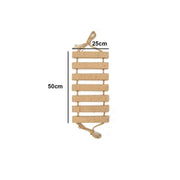 Wooden Cat Climbing Bridge & Sisal Scratcher